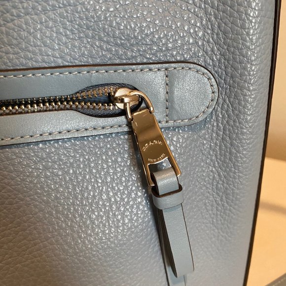 Coach Mae Crossbody Pebble Leather Bag - Cornflower Blue - Like New Condition - Picture 14 of 14